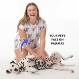 Fitted T-Shirt Pajama Set | Pet Face Pajamas