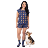 Wonder Woman Fitted T-Shirt Set Pajamas with Your Pet’s Face