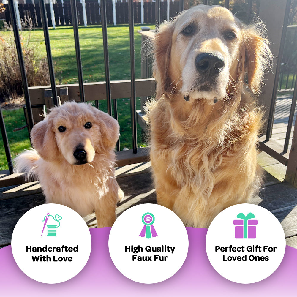 Custom Golden Retriever Plush Cuddle Clone