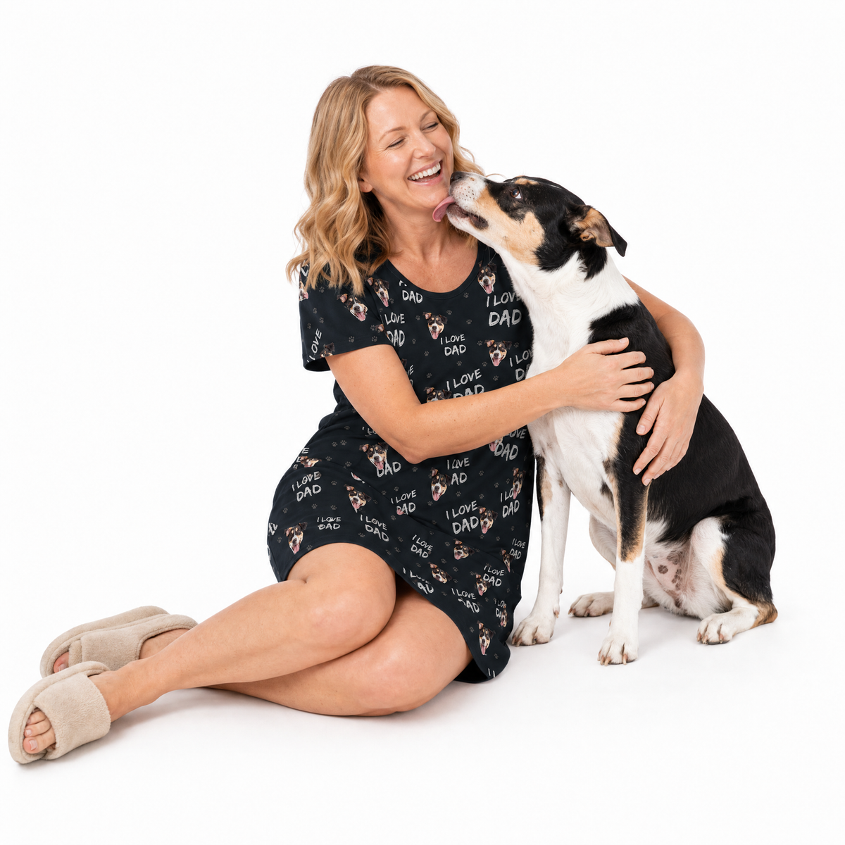 Adult Custom Pet Face Nightgowns