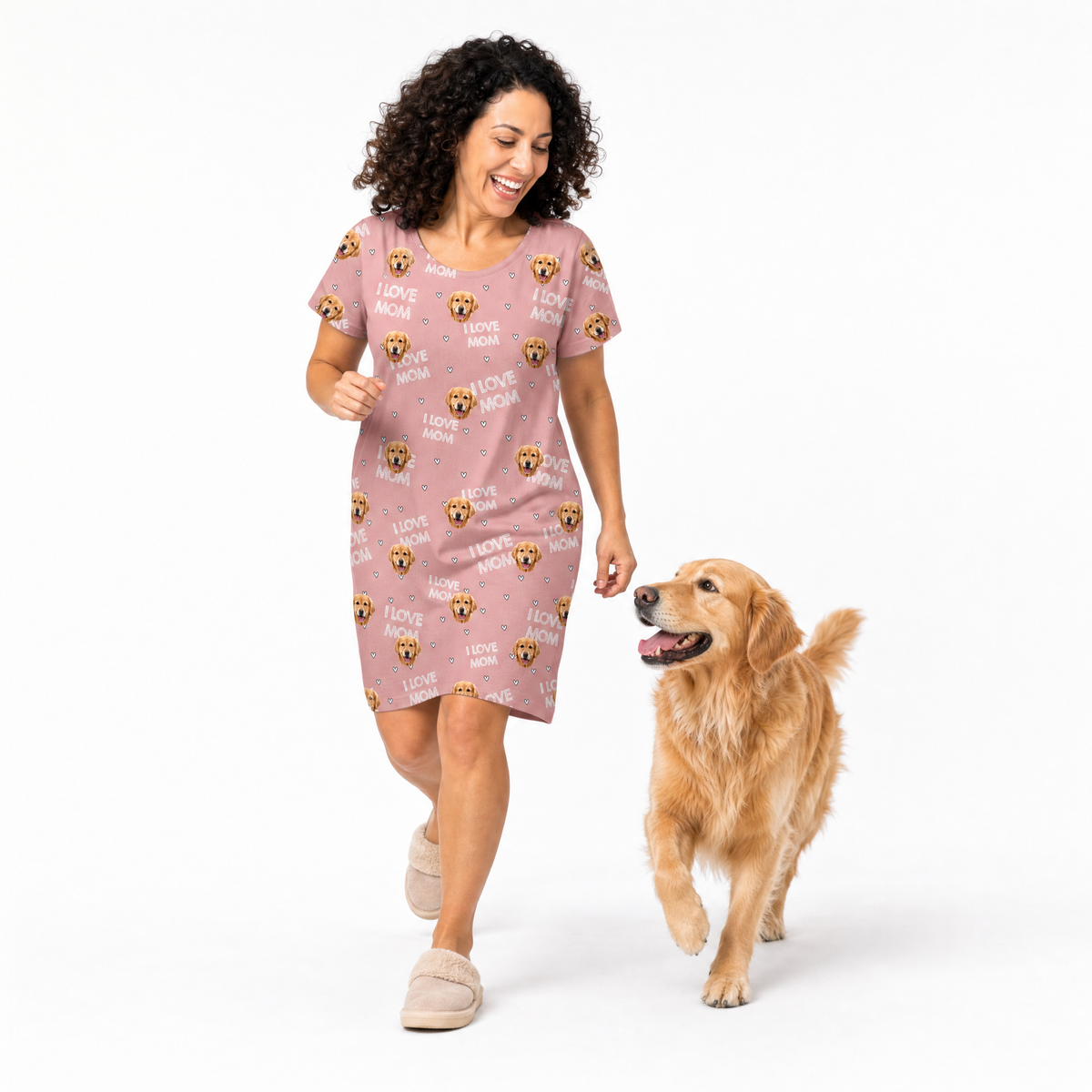 Adult Custom Pet Face Nightgowns