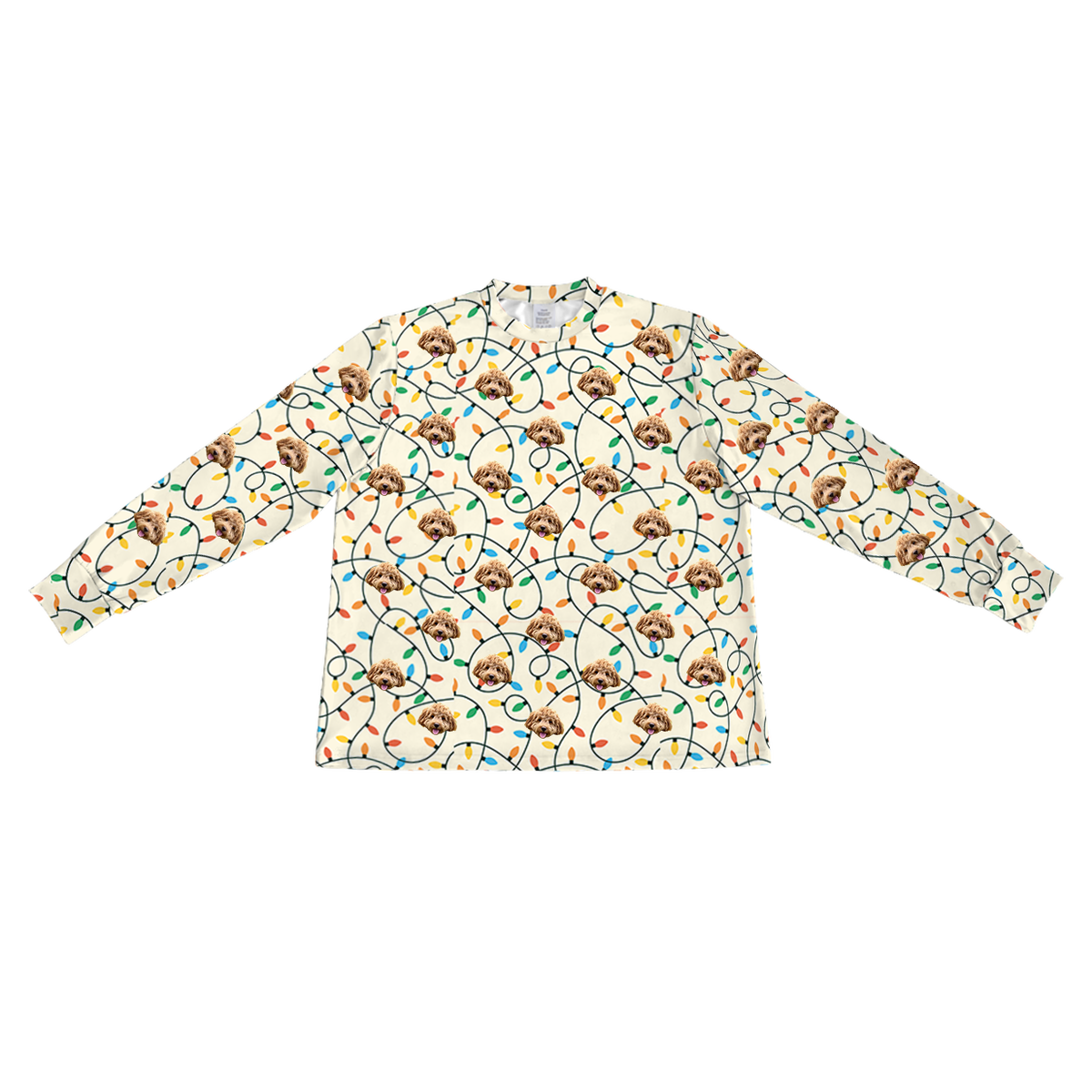 ChristmasLightsLongSleevePajamaShirt