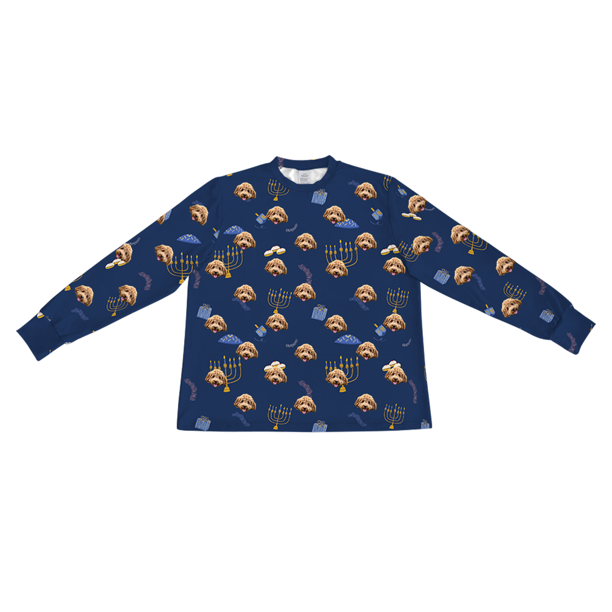 HanukkahLongSleevePajamaShirt