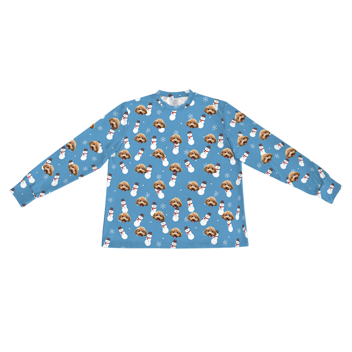 SnowmenLongSleevePajamaShirt