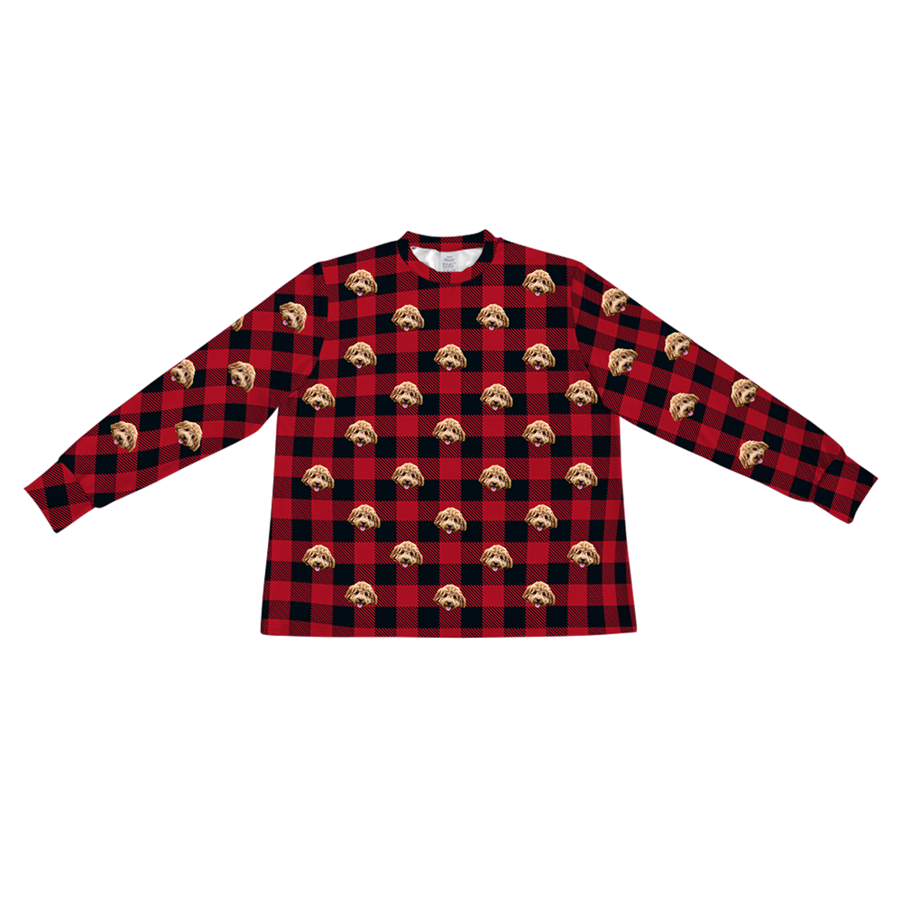 BuffaloPlaidLongSleevePajamaShirt