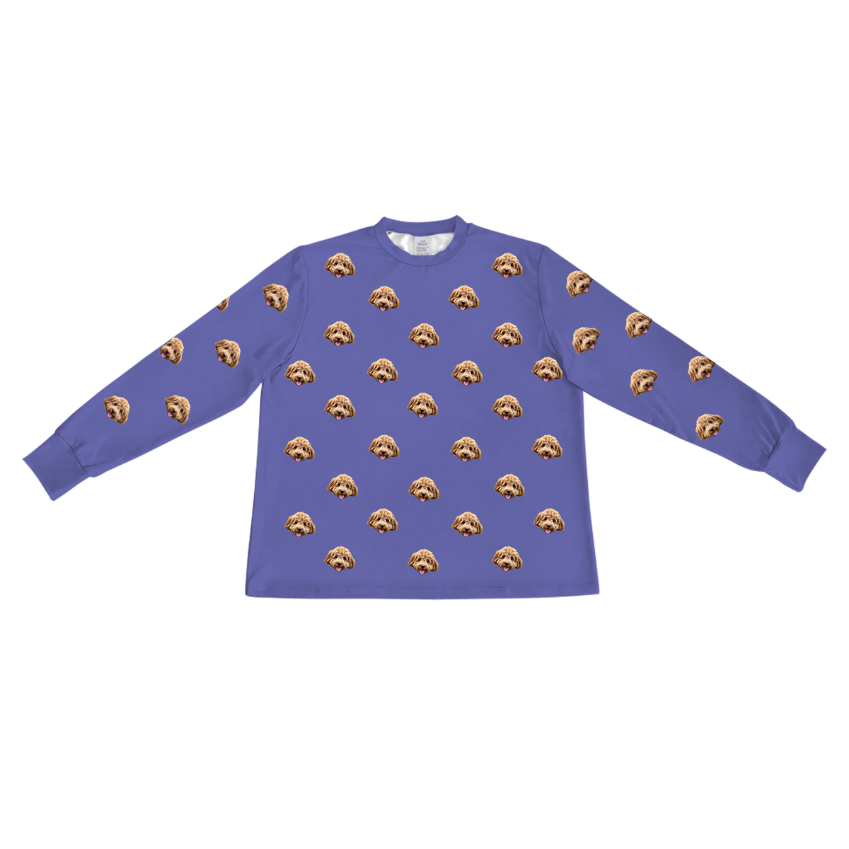 GrapeLongSleevePajamaShirt1Pet