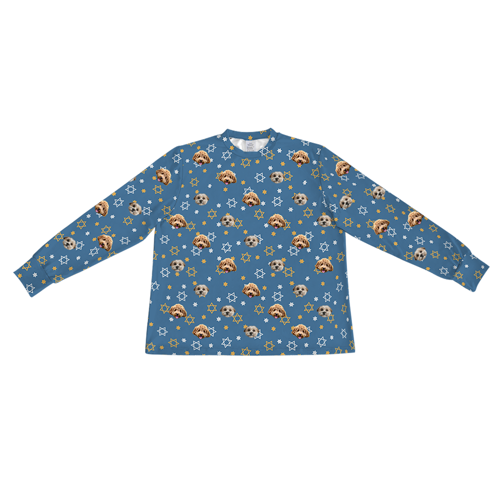 StarofDavidLongSleevePajamaShirt2PetImages