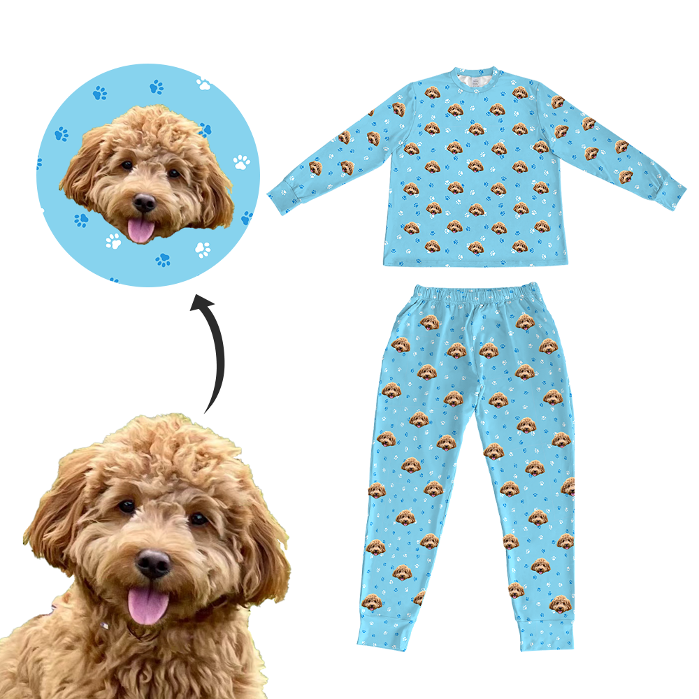 Pet Face On Pajama Pants Pet Face On Pajamas Custom Pet Face