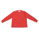 SolidRedLongSleevePajamaShirt