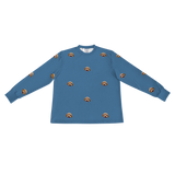 SolidBlueLongSleevePajamaShirt