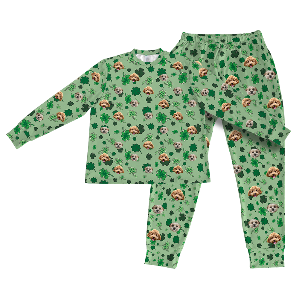 ShamrocksPajamaSet(Shirt&amp;Pants)2Pets