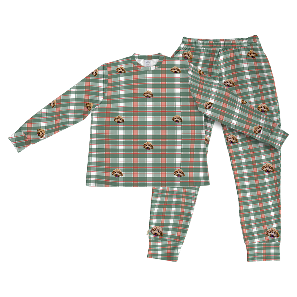 FlannelPajamaSet(Shirt&Joggers)