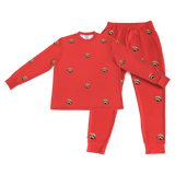 SolidRedPajamaSet(Shirt&Joggers)