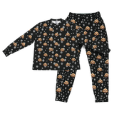 BlackandWhiteSnowflakesPajamaSet(Shirt&Joggers)
