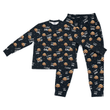 This is a jogger pajama set contains a long sleeve shirt with buttons and a long pajama[ILoveDadLongSleeveJoggerPajamaShirt&PantsSet]