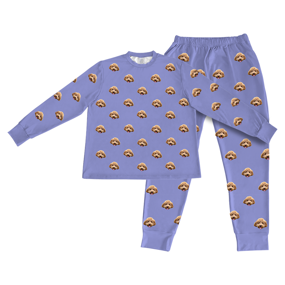 PeriwinklePajamaSet(Shirt&amp;Pants)1PetImage