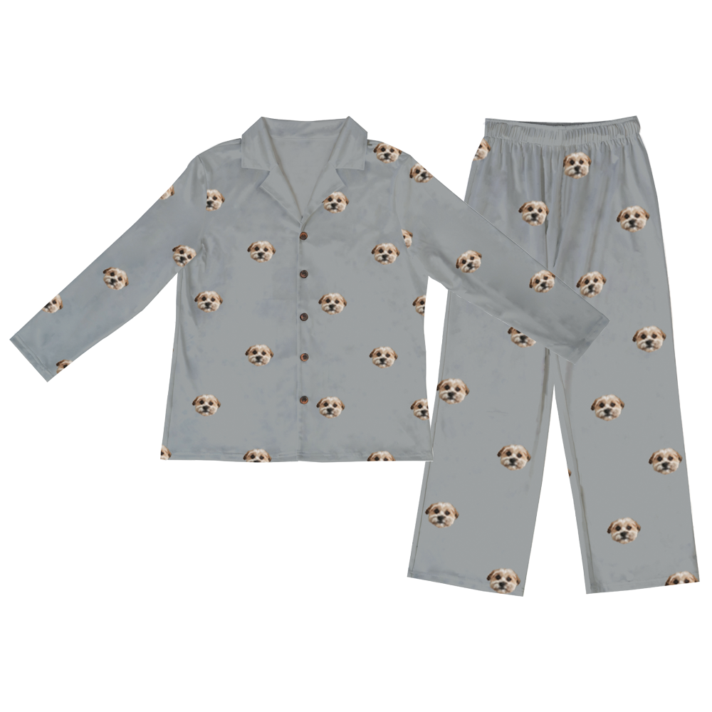 Kids Button Up Pajamas Long - Cuddle Clones