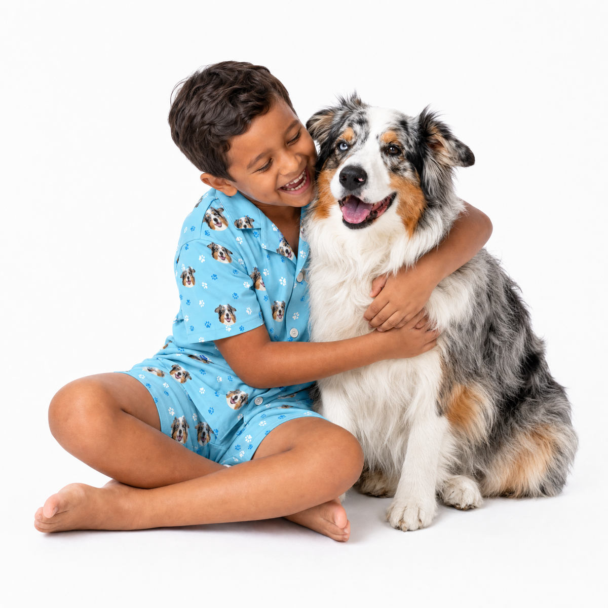 Kids Custom Pet Face Pajamas