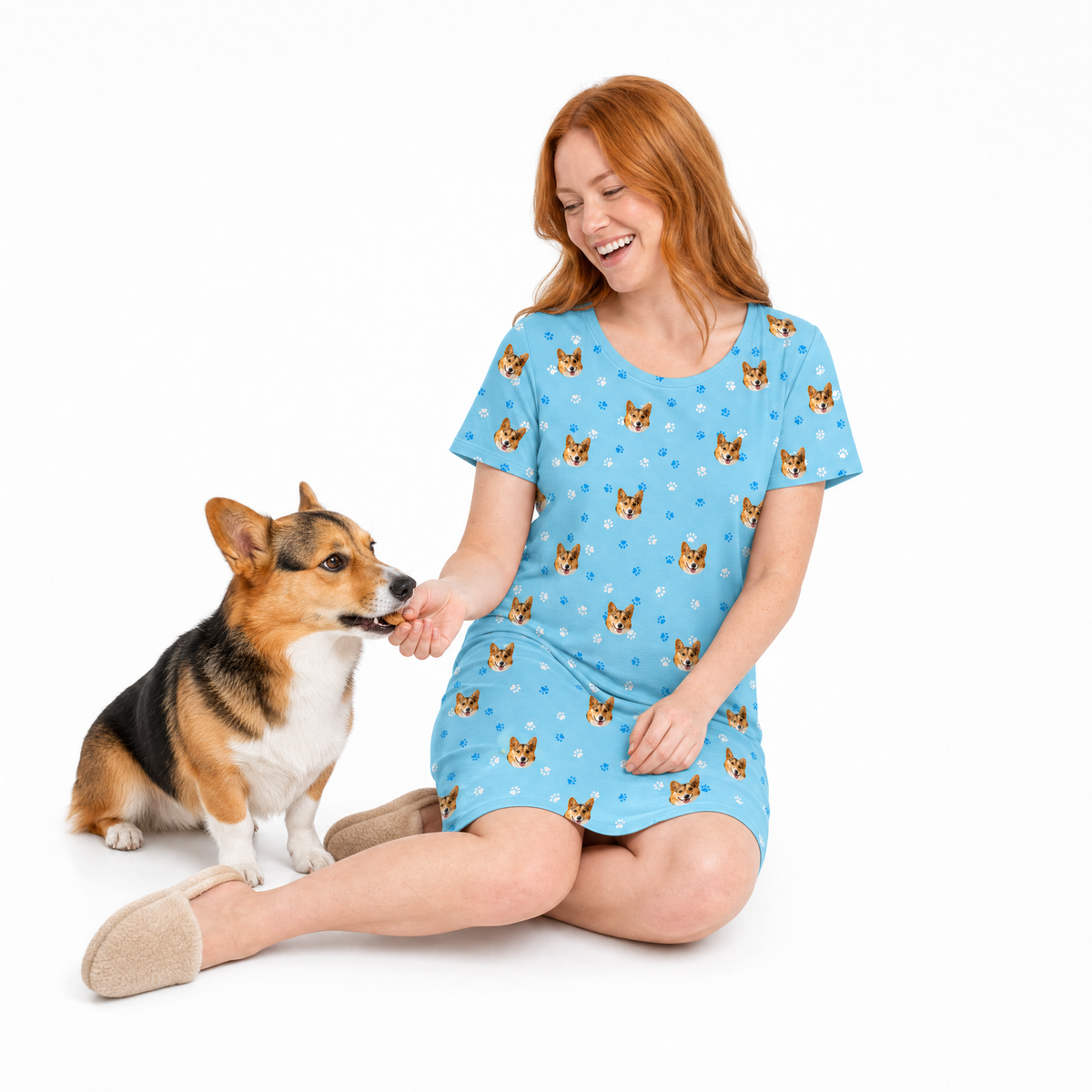 Adult Custom Pet Face Nightgowns
