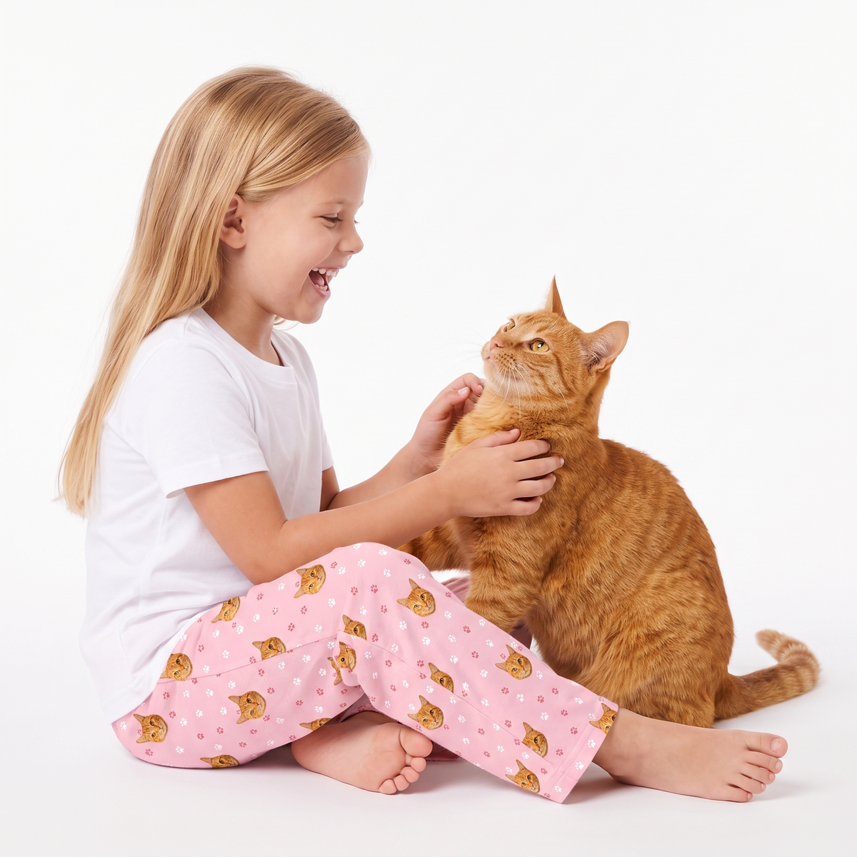 Kids Custom Pet Face Pajama Pants