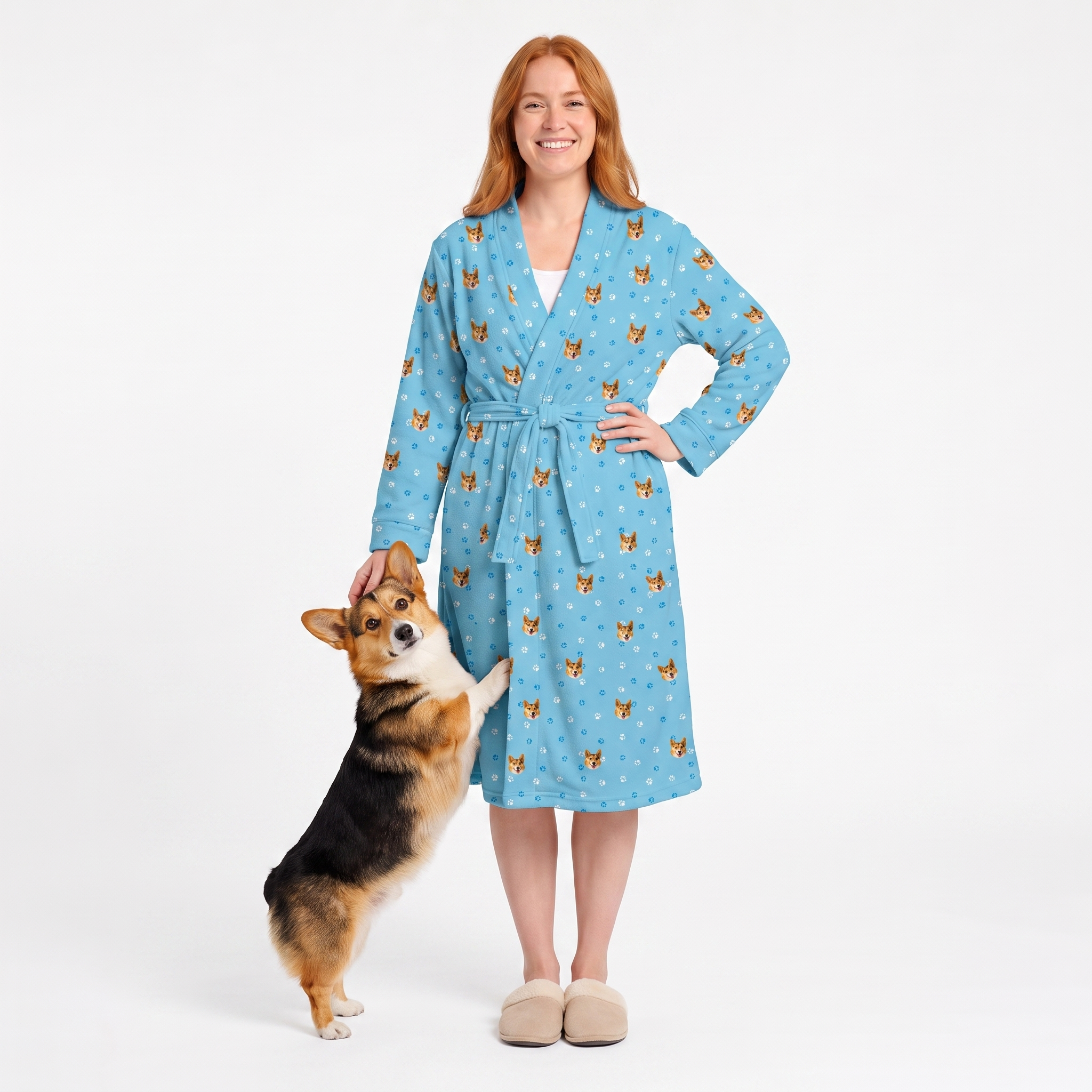 Pyjama boutonné adulte court