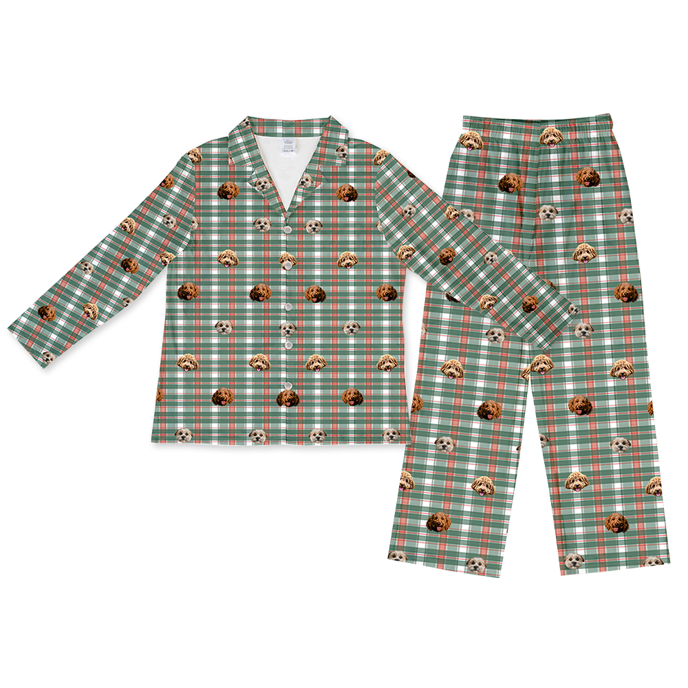 FlannelPajamaSet(Shirt&amp;Pants)3Pets