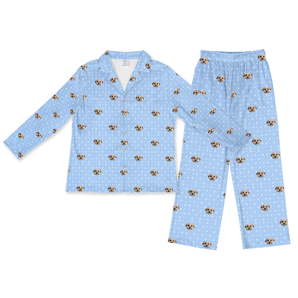 SnowflakesPajamaSet(Shirt&amp;Pants)1Pet