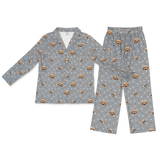 SlateGrayPawsPajamaSet(Shirt&Pants)2Pets