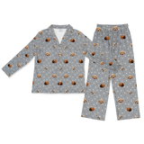 SlateGrayPawsLongPajamaSet(Shirt&Pants)3Pets