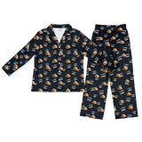 This is a pajama set contains a long sleeve shirt with buttons and a long pajama[ILoveDadLongSleevePajamaShirt&PantsSet]