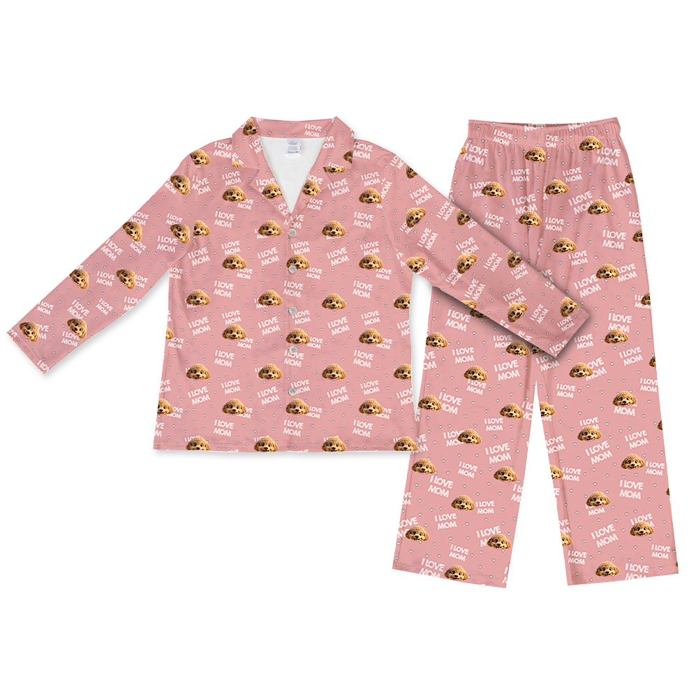 ILoveMomLongSleevePajamaShirt&PantsSet