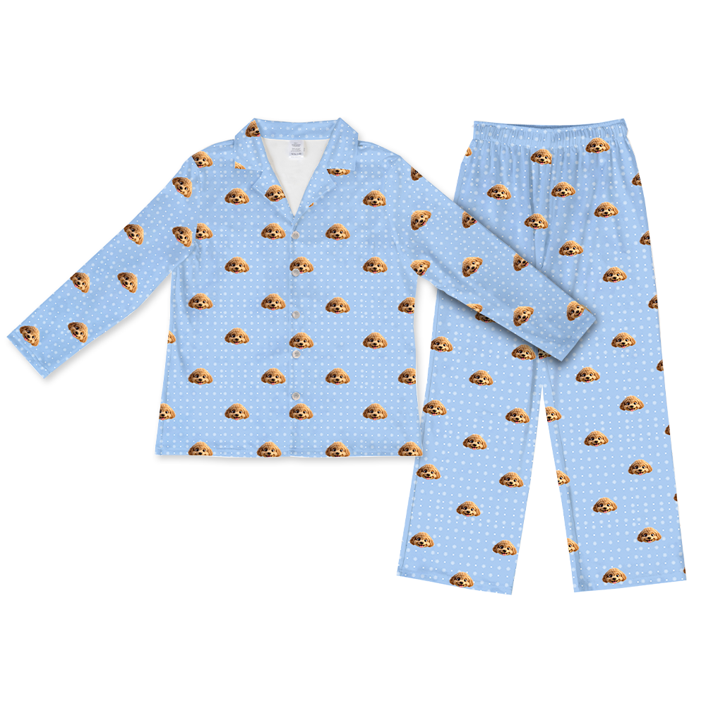 SnowflakesLongSleevePajamaShirt&PantsSet