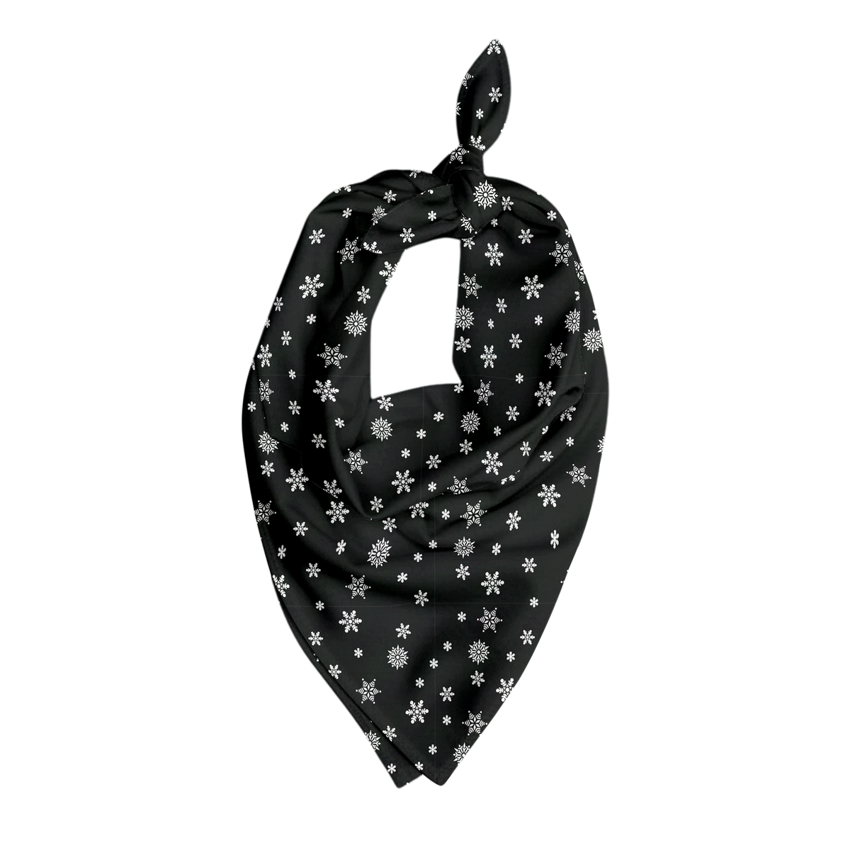 Solid cocoa brown pet bandana with a smooth fabric texture, shown tied at the top in a triangular shape against a matching brown background.