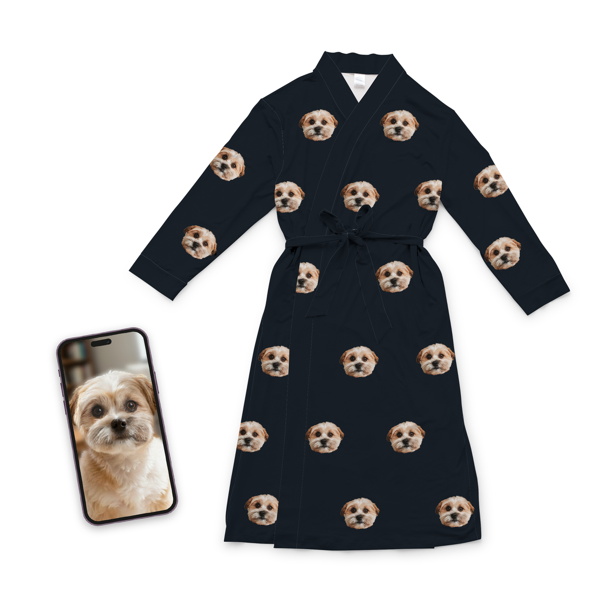 Adult Custom Pet Face Robes
