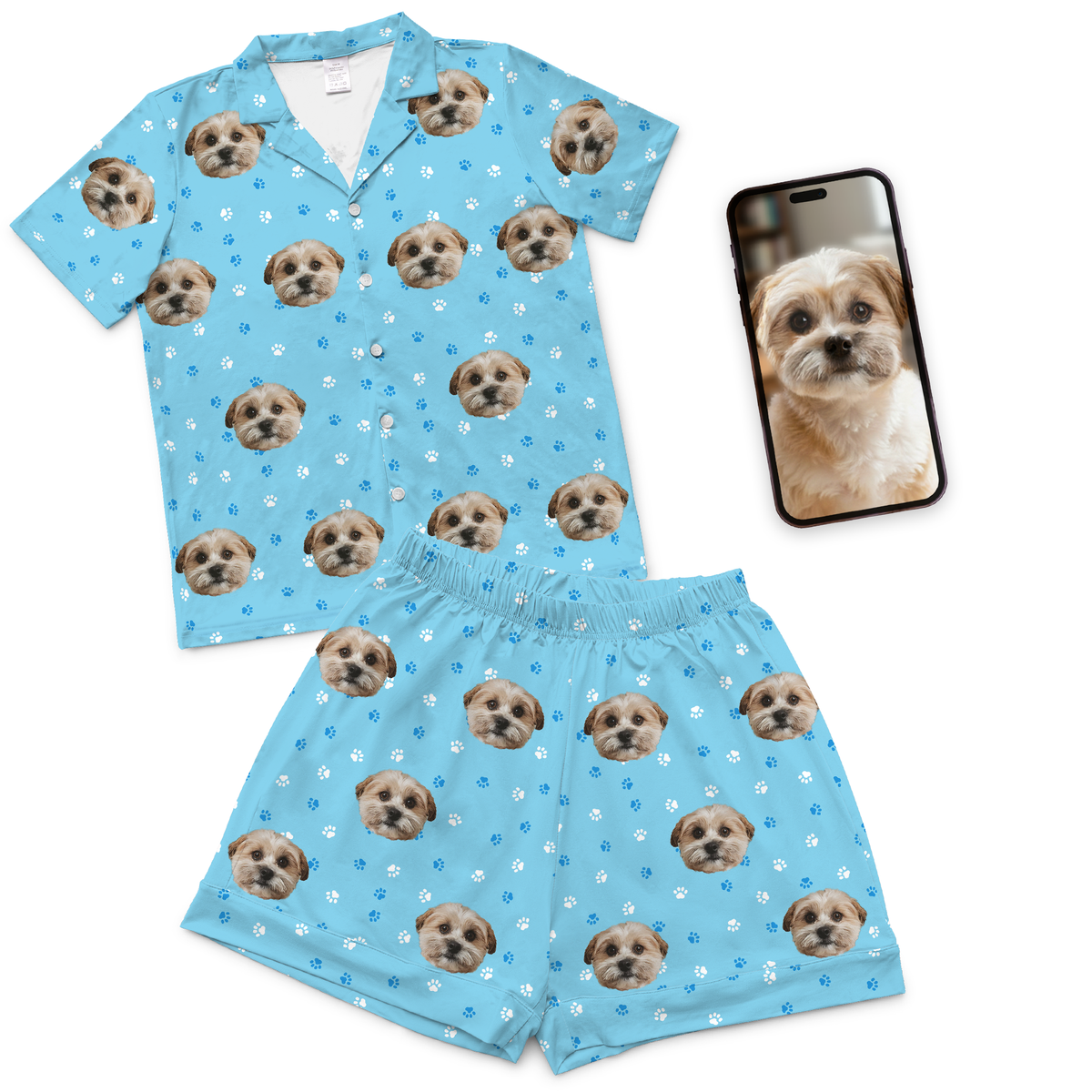 Kids Custom Pet Face Pajamas