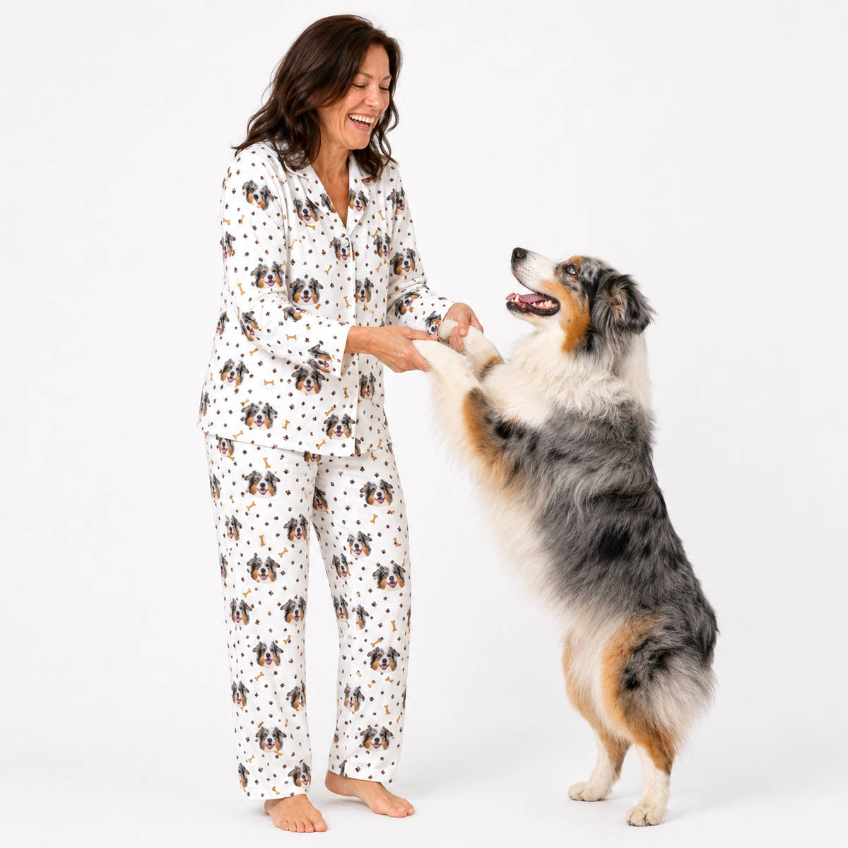 Adult Custom Pet Face Pajamas