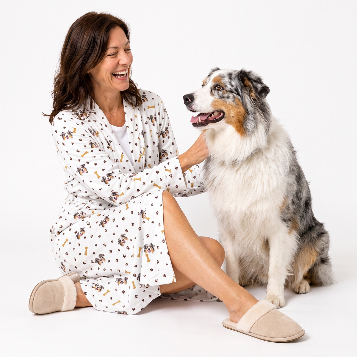 Adult Custom Pet Face Robes