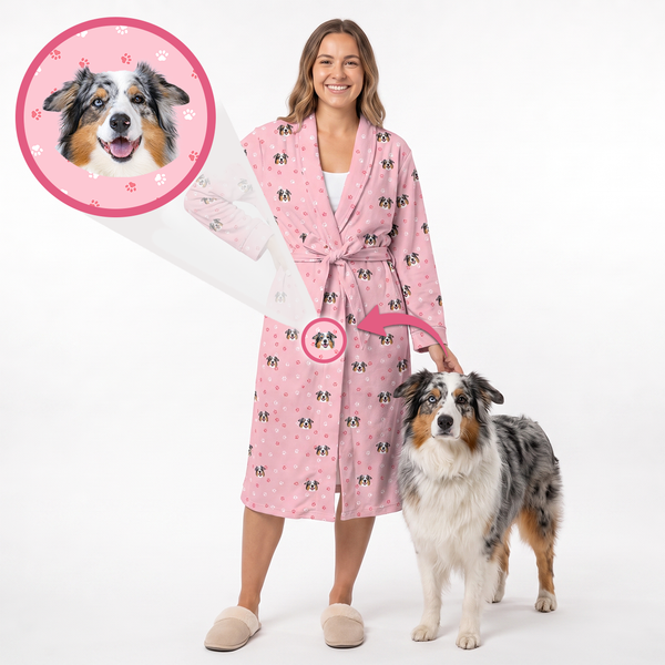 Custom Pet Face Robe | Cuddle Clones
