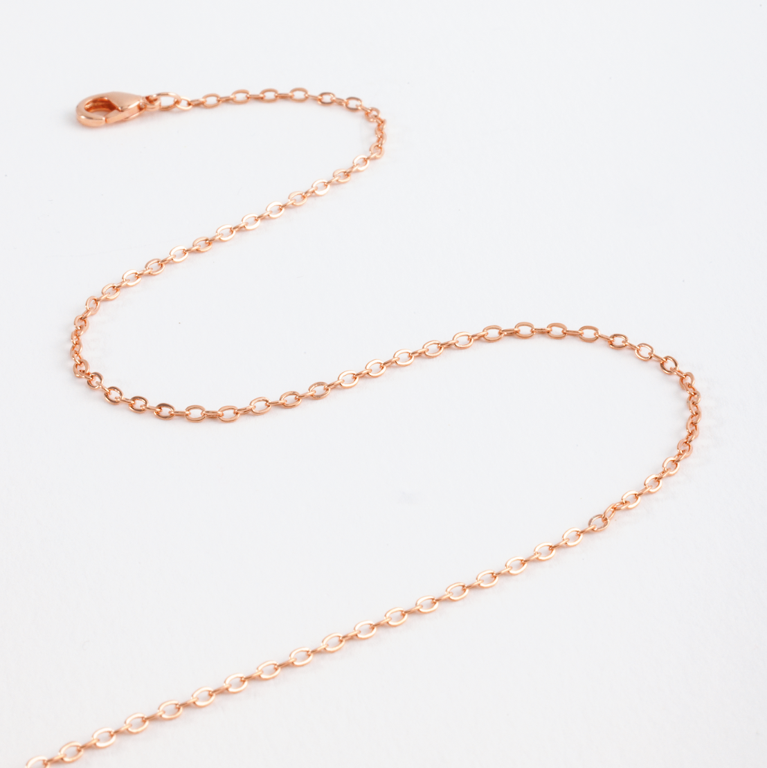 Golden rose chain close up