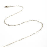 Silver chain close up