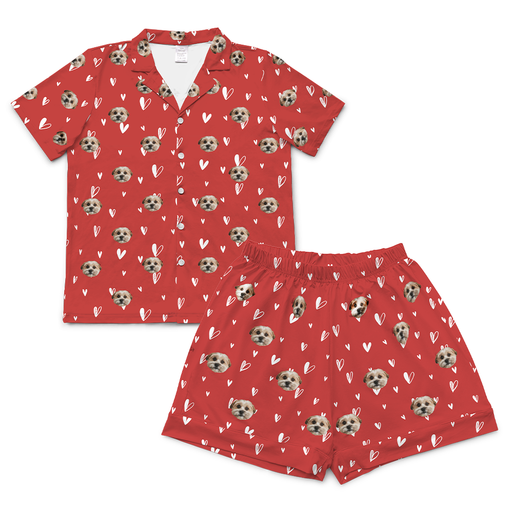 BeMineShortSleevePajamaSet(Shirt&amp;Shorts)1Pet