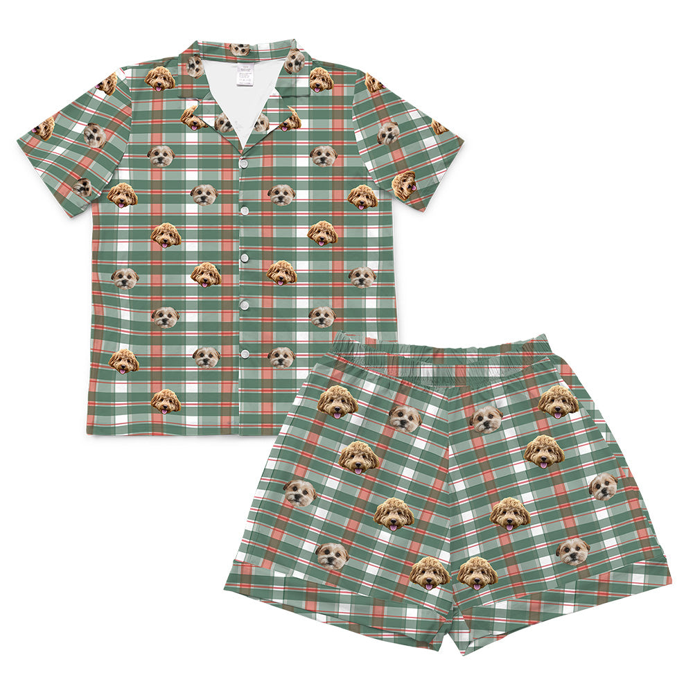 FlannelPajamaSet(Shirt&amp;Shorts)2Pets