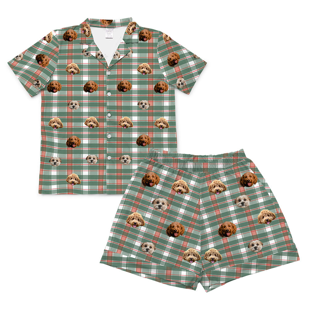 FlannelPajamaSet(Shirt&amp;Shorts)3Pets