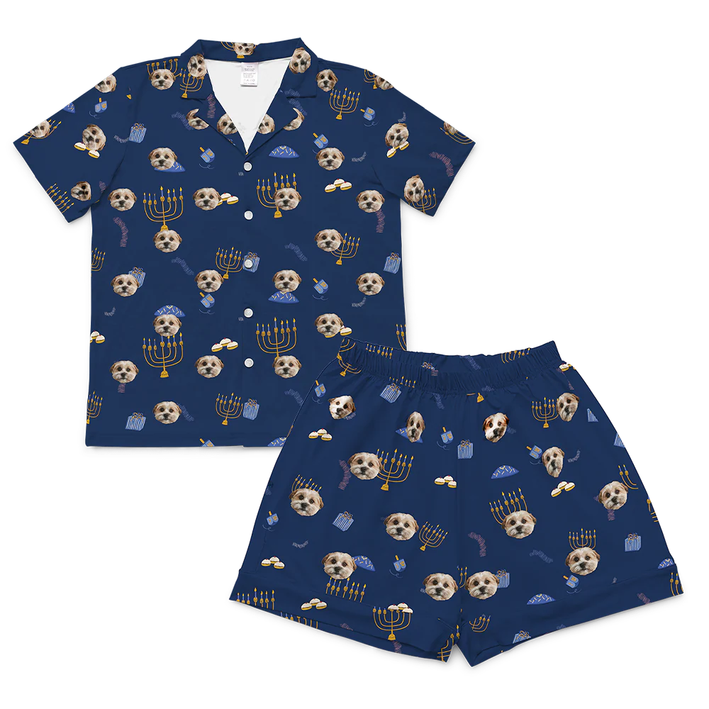 HanukkahShortSleevePajamaShirt&ShortsSet