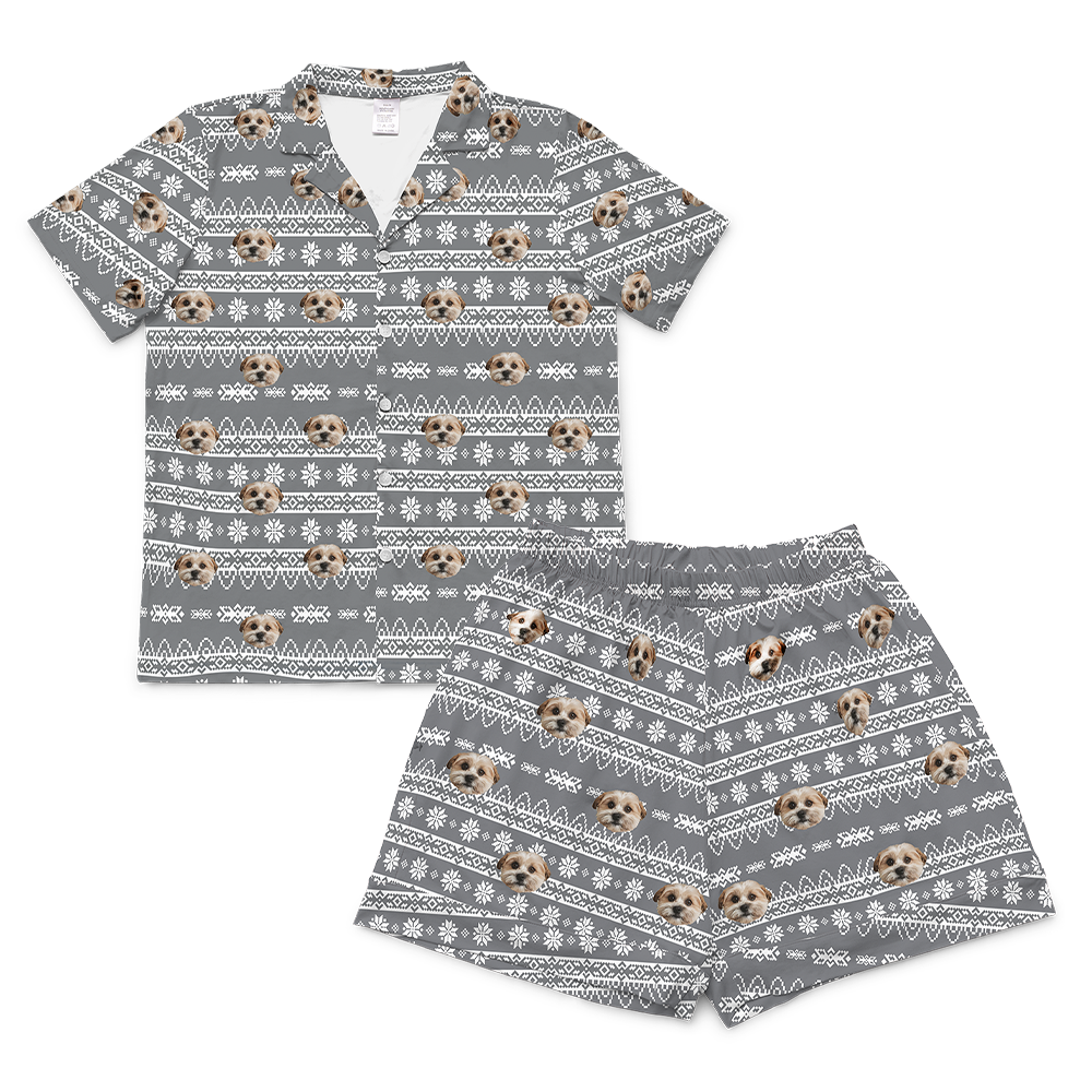 HolidaySweaterShortSleevePajamaShirt&ShortsSet($59.99)