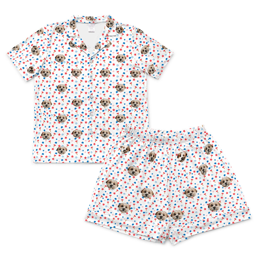 Stars&amp;PopsPajamaSet(Shirt&amp;Shorts)1Pet