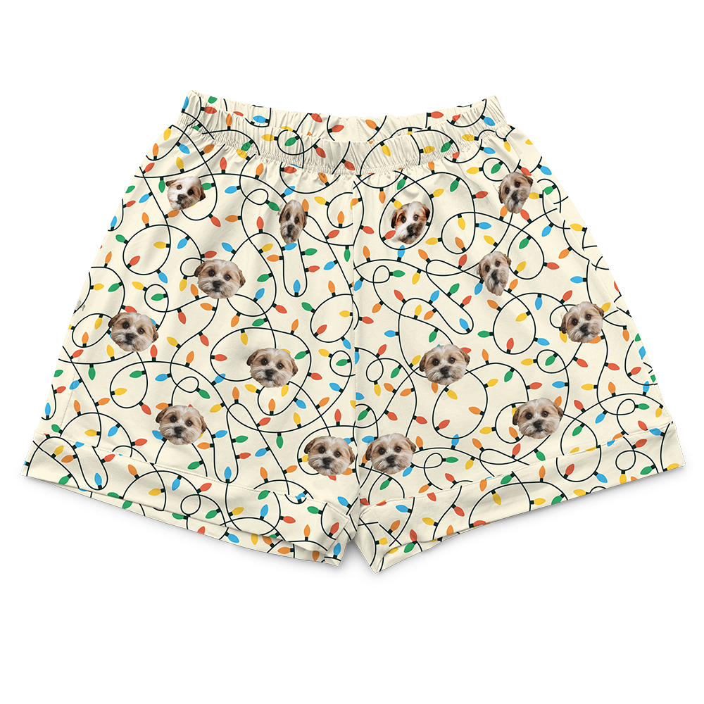 ChristmasLightsPajamaShorts($33.99)