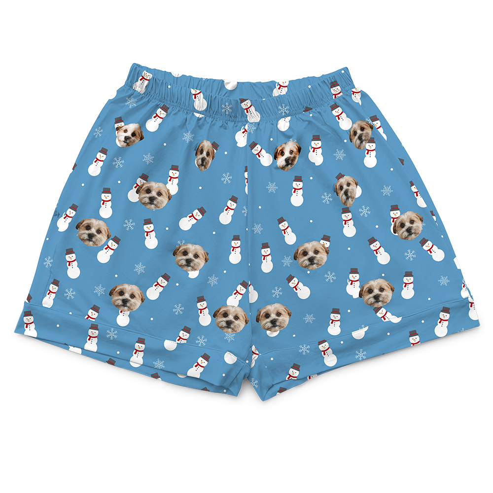SnowmenPajamaShorts