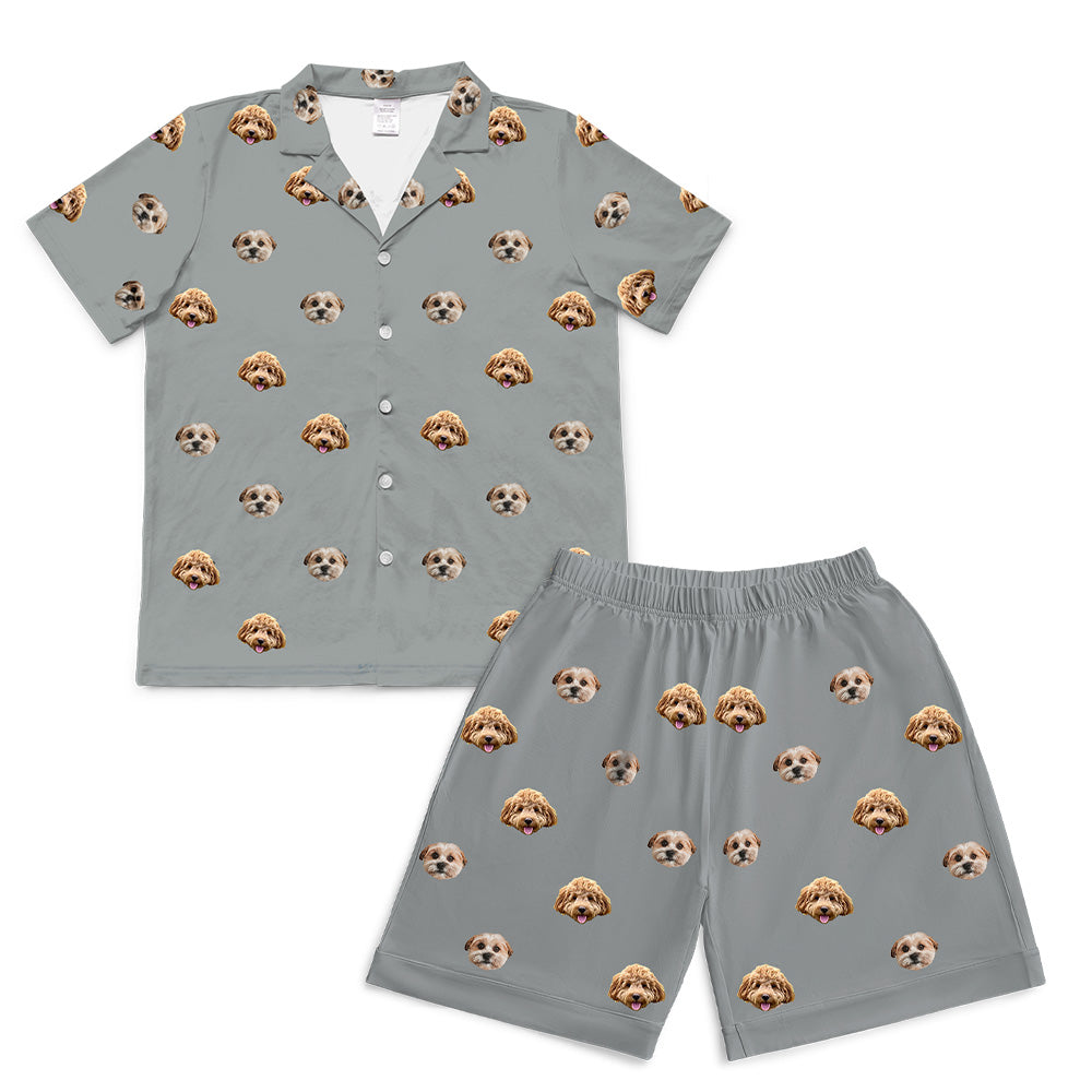 SlateGrayPajamaSet(Shirt&amp;Shorts)2PetImages(+$4.00)