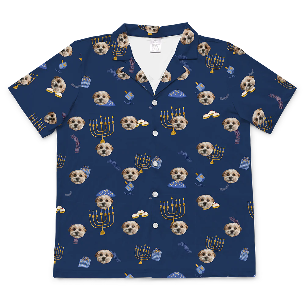 HanukkahShortSleevePajamaShirt
